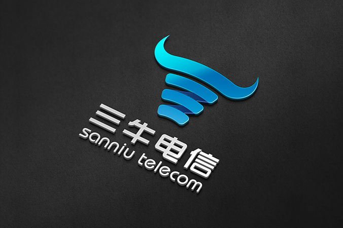 logo設計，公司logo設計，品牌標志設計， 三牛電信