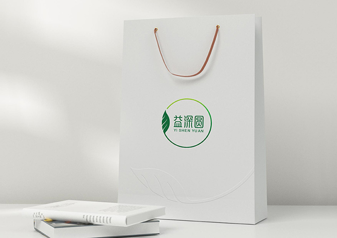 日燦生態—益深圓  商標設計  品牌標志設計  項目logo設計
